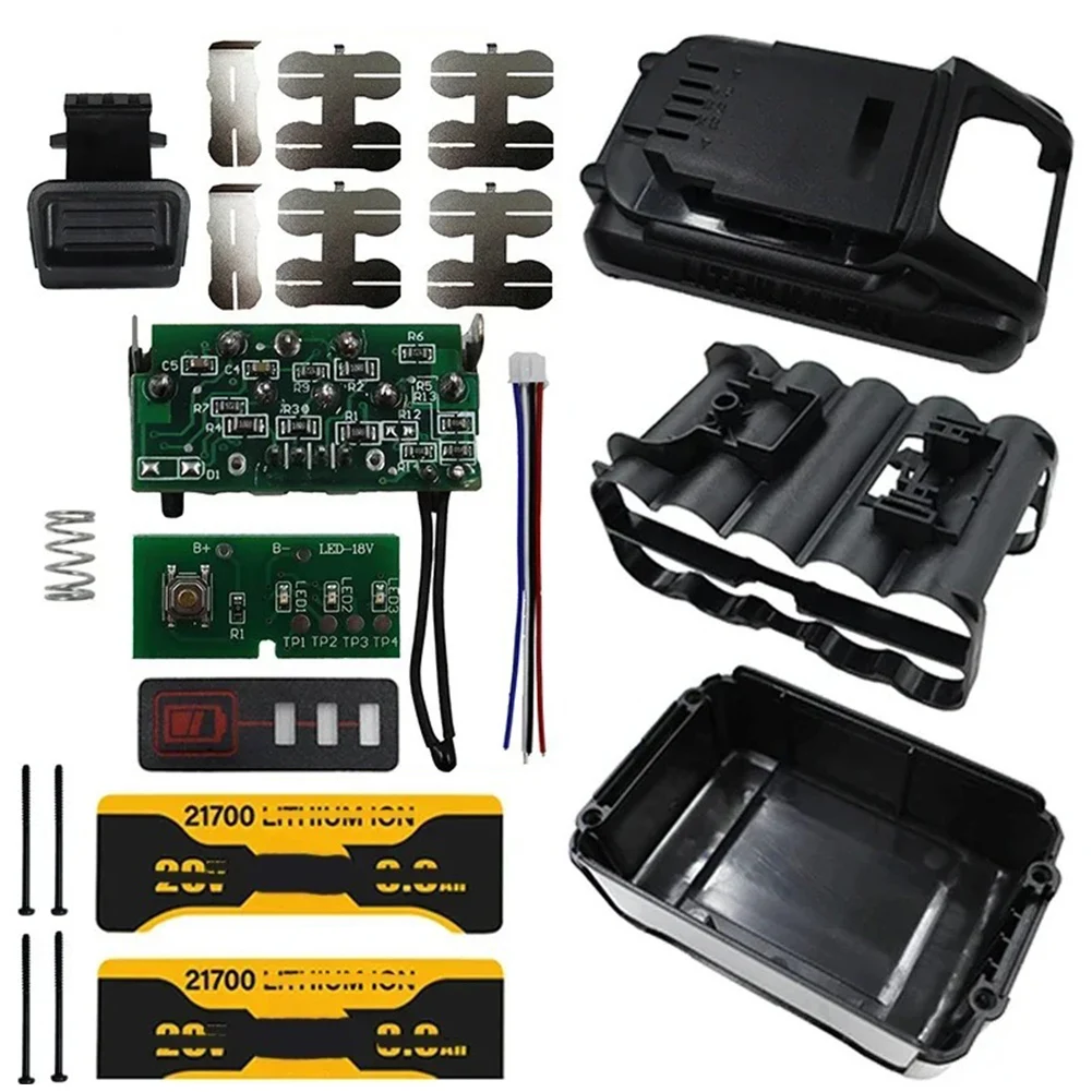 Battery Assembly Parts 21700 Battery Storage 10 Cells For DCB200 Battery Component Assembly Repair Tools DIY Battery Repair