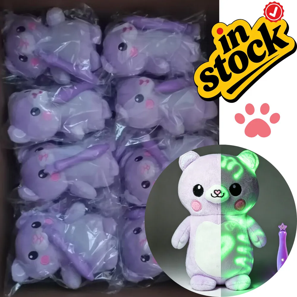 Hot Glowing Doodle Plush Doll, Interactive Drawing Toy, Home Decoration, Gift, Birthday Present, Ideal for Kids as a Companion