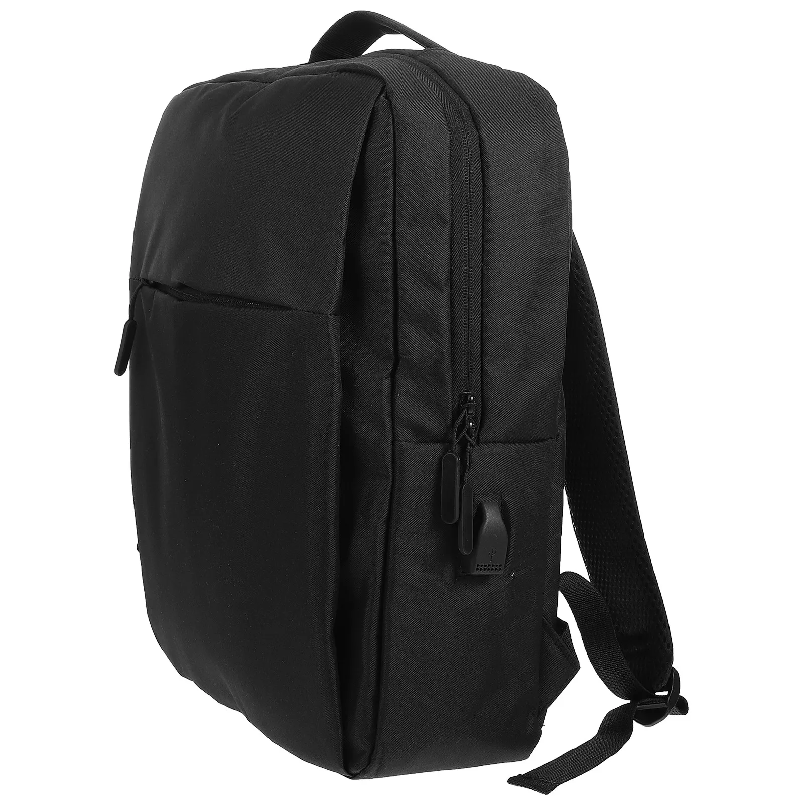 1Pcs Canvas Laptop Backpack Waterproof Scratch Resistant Business Laptop Bag Travel Daypack for Professionals Students Office