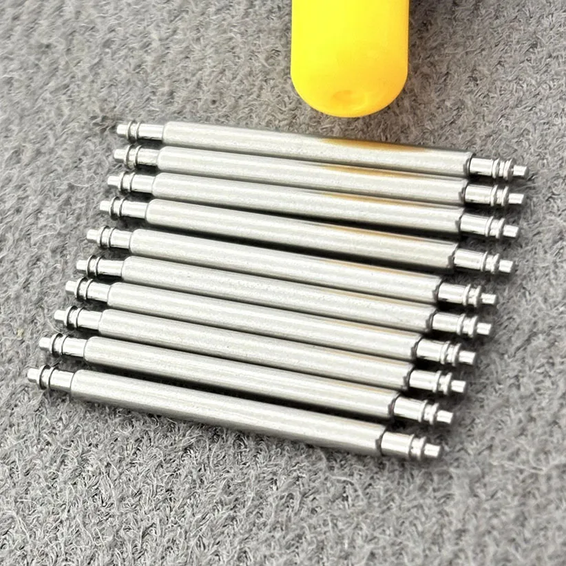 10pcs Watch Accessories: 304 Stainless Steel Spring Lugs, Stem, 1.5mm Thick Strap Connecting Rod, Fixed Axle Lugs