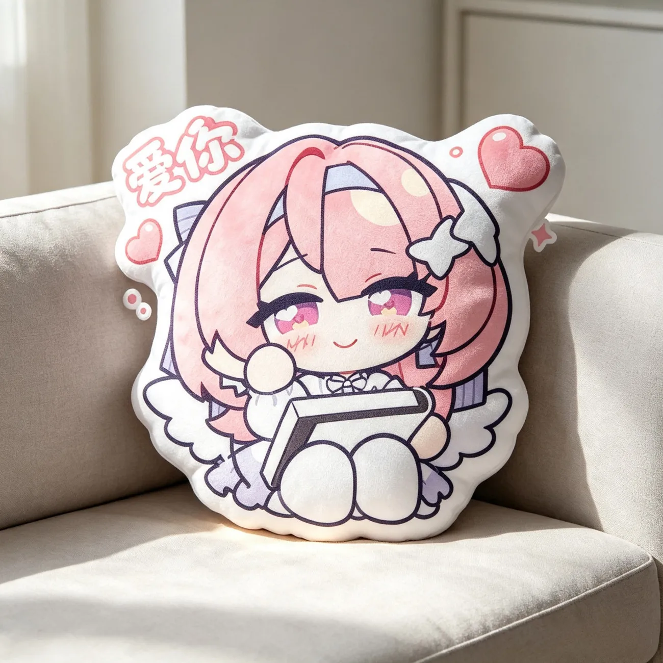Game Zenless Zone Zero Q-version Cute Cotton Plushie Cartoon Figure Remielle Dan Pillow Chair Backrest Car Seat Sofa Ornament view 4