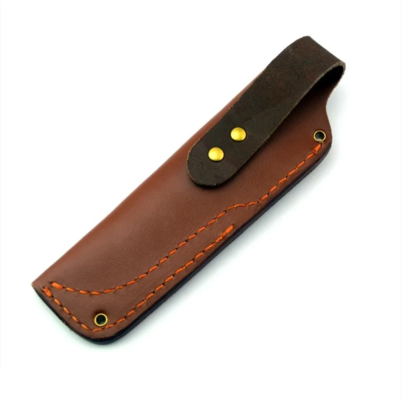 Custom Genuine Leather  Scabbard Storage Folding Knife Protective Case for  Ray Mears Bushcraft Knife