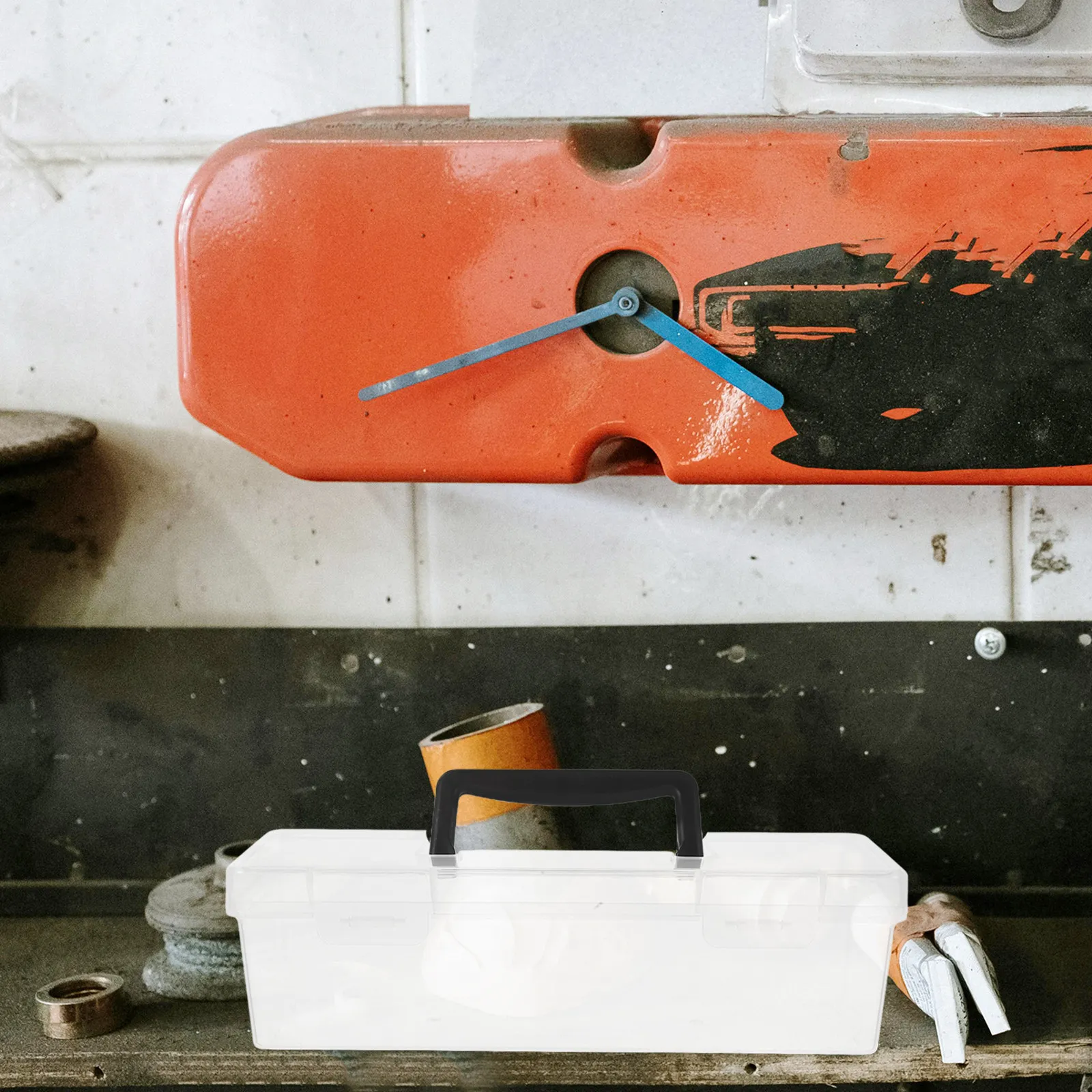 

Органайзер для мелких деталей с прозрачной крышкой, портативный ящик для инструментов, для хранения гаек и болтов, мини-ящик для инструментов, для хранения рукоделия и канцелярских принадлежностей, пластиковый