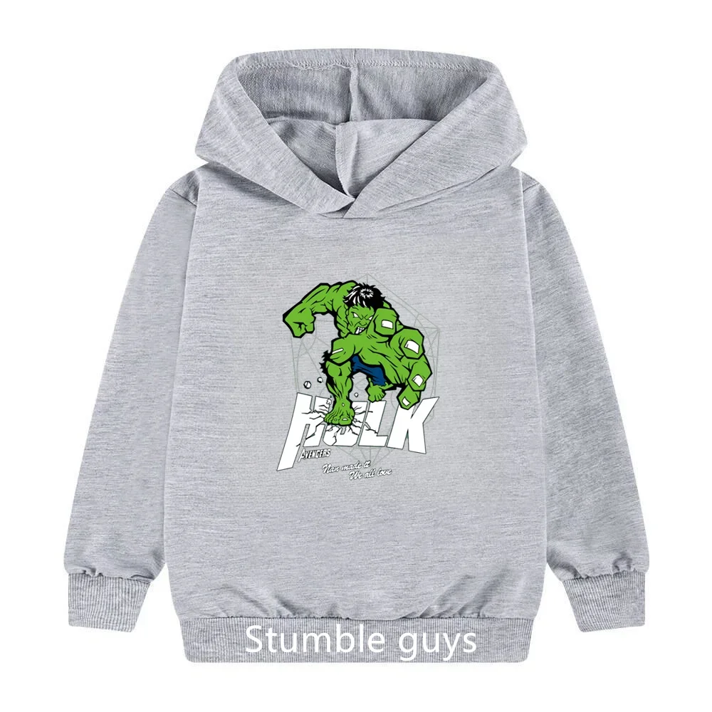 Hulk Children Heavy Hoodie Men and Women Small Children Big Children Boys and Girls Cartoon Outside Wearing Hoodie Tide