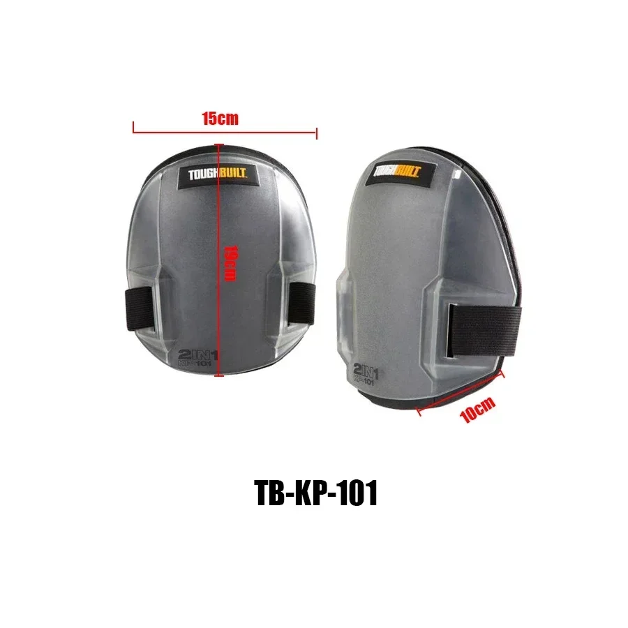 TOUGHBUILT TB-KP-101 Hard Shell Knee Guard for Tool Use, Fall Protection, Safety Work, and Floor Tiling