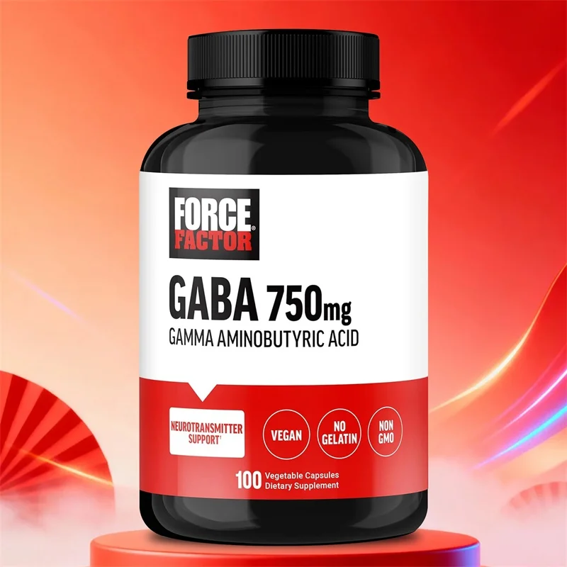 GABA (gamma-aminobutyric Acid) Capsules, 100 Capsules, Help with Sleep and Relieve Irritability