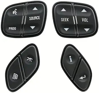 

Steering Wheel Control Button for 2003-2009 Chevy/GMC Trucks - Replaces 21997738, 21997739