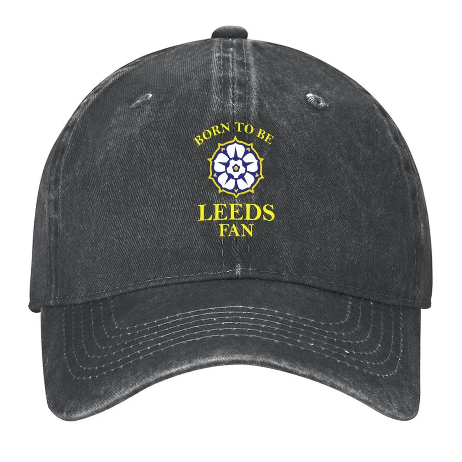 

Leeds - Born To Be Leeds Fan Baseball Cap Hat Baseball Cap custom caps Streetwear Anime Ladies Men's