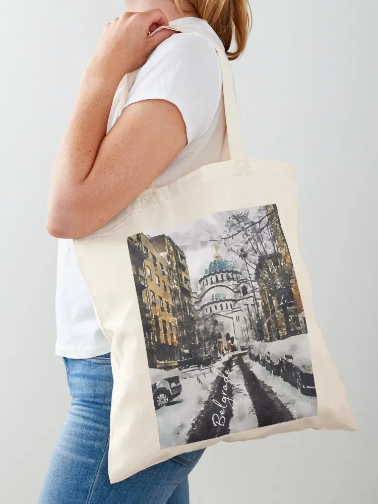 Белград Белград Мы любимо и буду любимым. 26 Большая сумка, холщовая сумка на заказ, подарочная сумка, женская сумка-тоут, университетская сумка