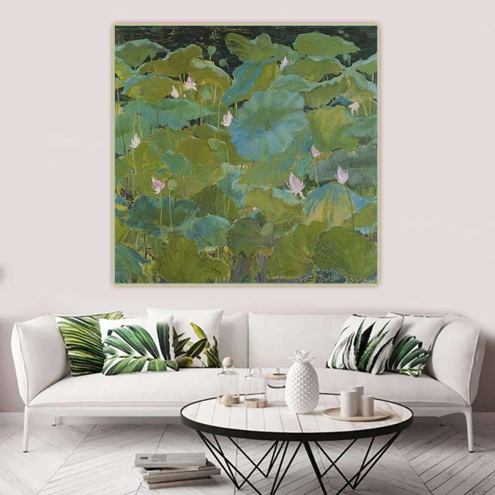 Citon Mikhail Guida《Lotus》Canvas Art Oil Painting Artwork Poster Picture Wall Decor Home Living room Decoration