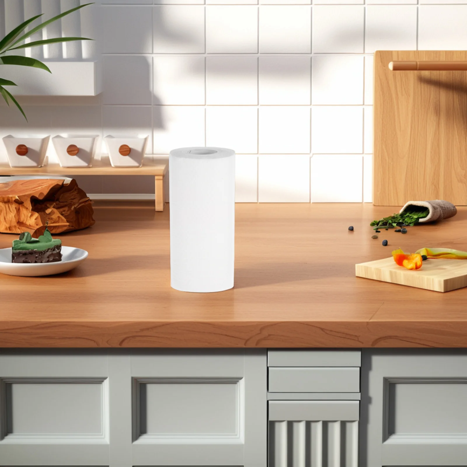 

White Disposable Kitchen Wash Cloth Roll Large Size Soft Nonwoven Fabric Wet Dry Use Cleaning Cloths for Kitchen Dishes Counters