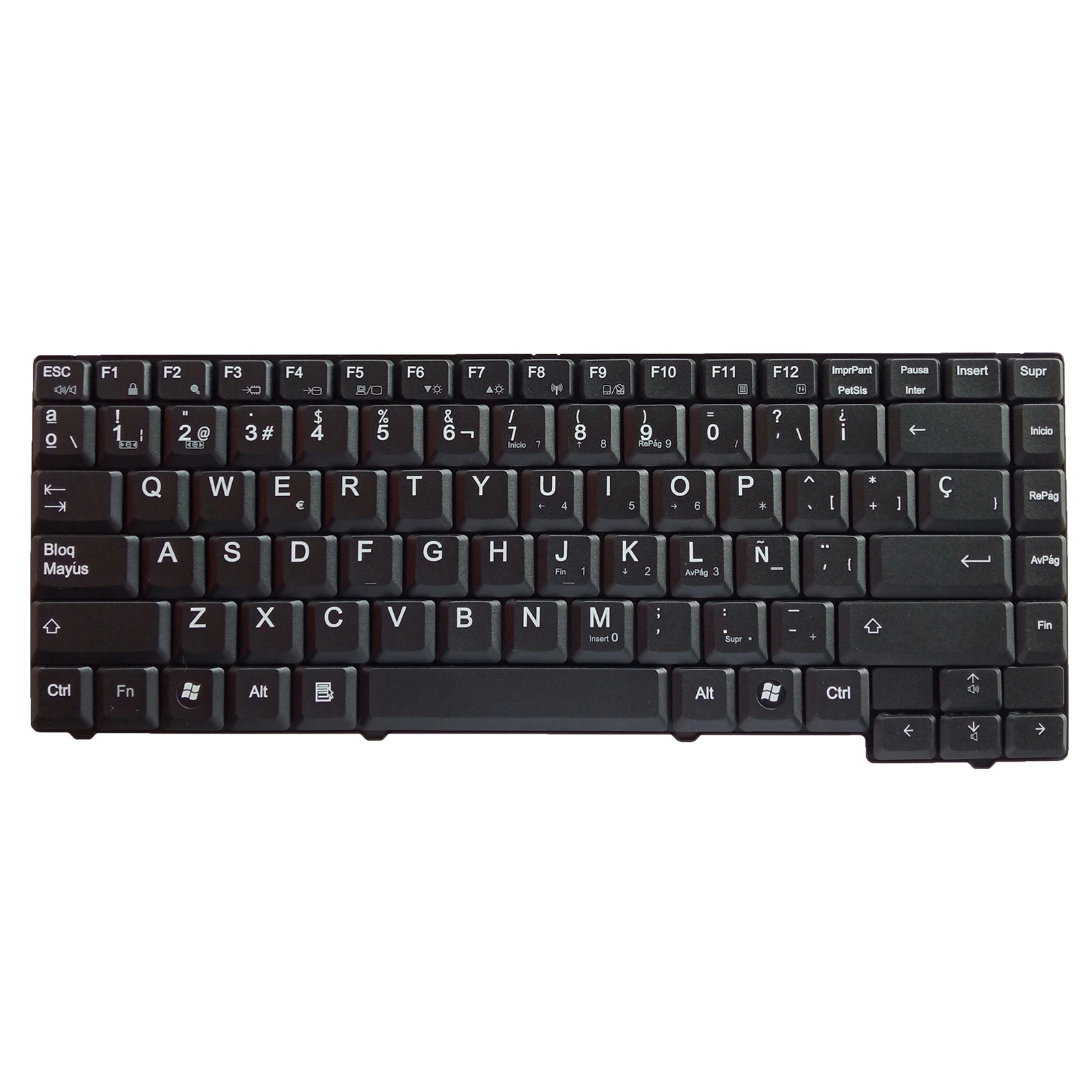 Voor Toshiba L40-A L40D-A L40t-A L40Dt-A Toetsenbord Spaanse Kleine Enter Toets Zwart