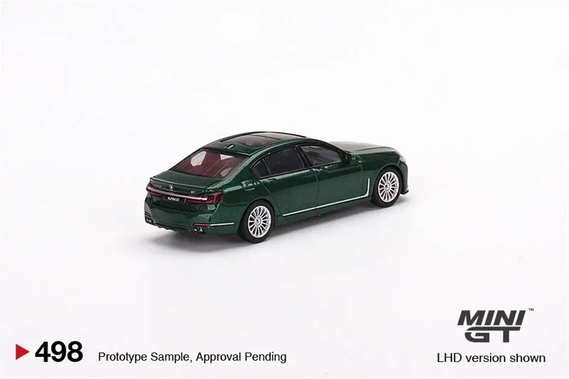 MINI GT 1/64 Alpina B7 xDrive Alpina Green Metallic  Simulation Alloy Model Cars