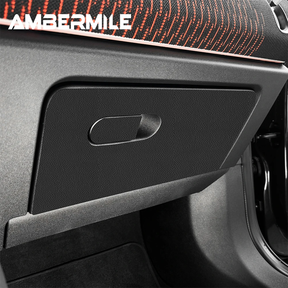 For Mini Cooper Countryman U25 2024 2025 Car Co-pilot Storage Box Panel Suede Carbon Texture PU Leather Interior Sticker 1piece