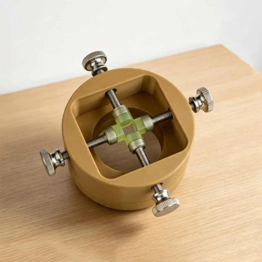 360° Rotating Stamp Holder Clamp for Stones (8–50mm) 4-Axis Integrated Seal Engraving Rotary Vise –