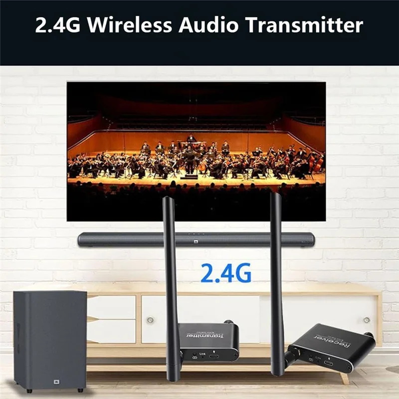ABMF-무선 오디오 어댑터 오디오 송신기 수신기 유선 스피커를 무선으로 변환