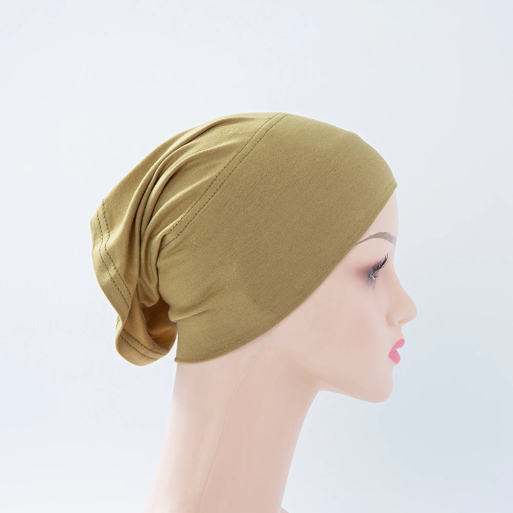 56 farben Mode Frauen Innere Hijab Rohr Muslimischen Kappe Motorhaube Plain Islamischen Underscarf Bambus Jersey Undercaps