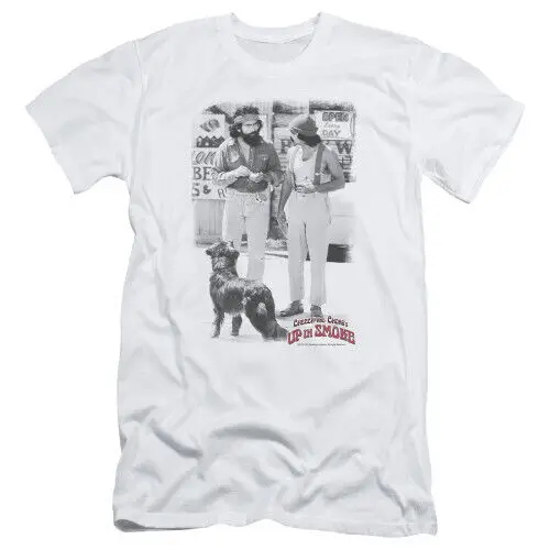 Cheech And Chong Up In Smoke Square S Adult 30 1 T Shirt White