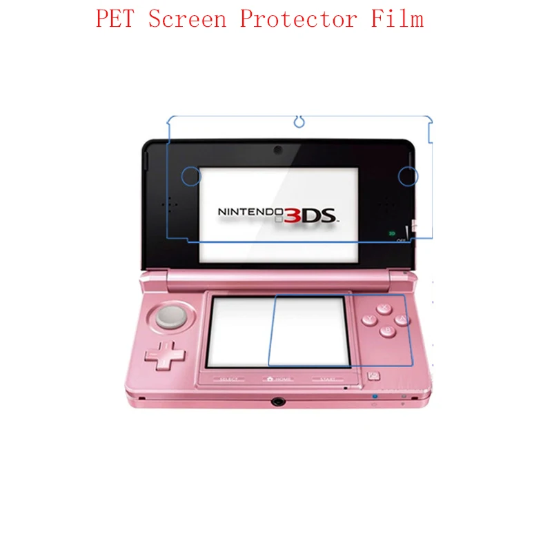 Matte/Anti-Glare Clear HD PET Screen Protector Protective Guard Film For Nintendo 3DS Game for 2 screens 3PCS