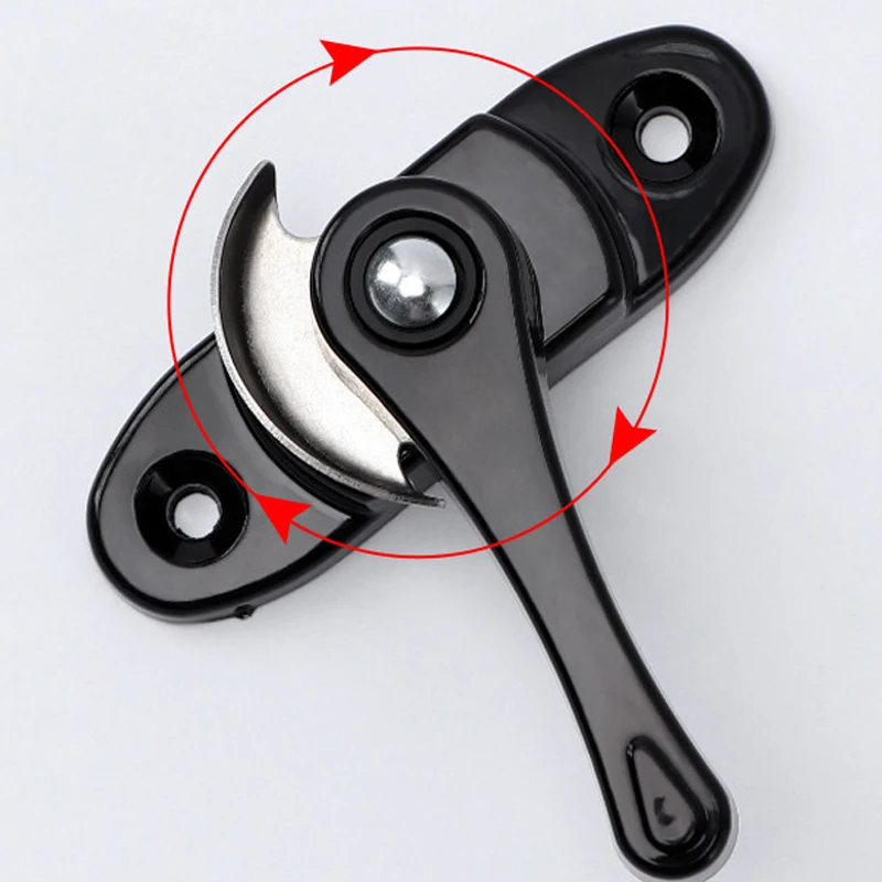 

Aluminum Alloy Door Window Crescent Lock Old Style Stainless Steel Window Latch Plastic Steel Sliding Window With Key Universal