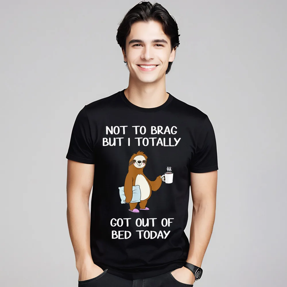 Cute Woman T Shirt Round Neck Short Sleeve Combed cotton Funny S oth S eepy Tops Tees Group T-shirts
