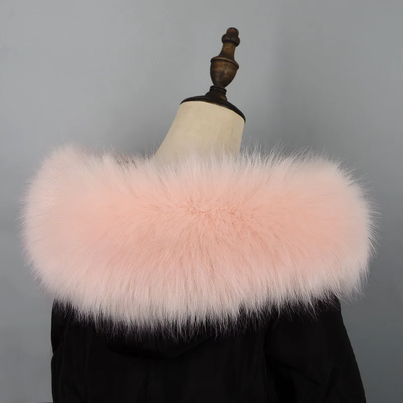 Imitation Fox Fur Imitation Raccoon Fur Collar down Jacket Hats Stripe Detachable Collar Imitation  Fur Coat Faux Fur  Keep warm