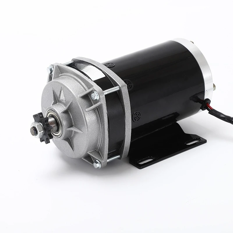 48V 500W brushed DC geared motor, low noise motor, permanent magnet middle motor