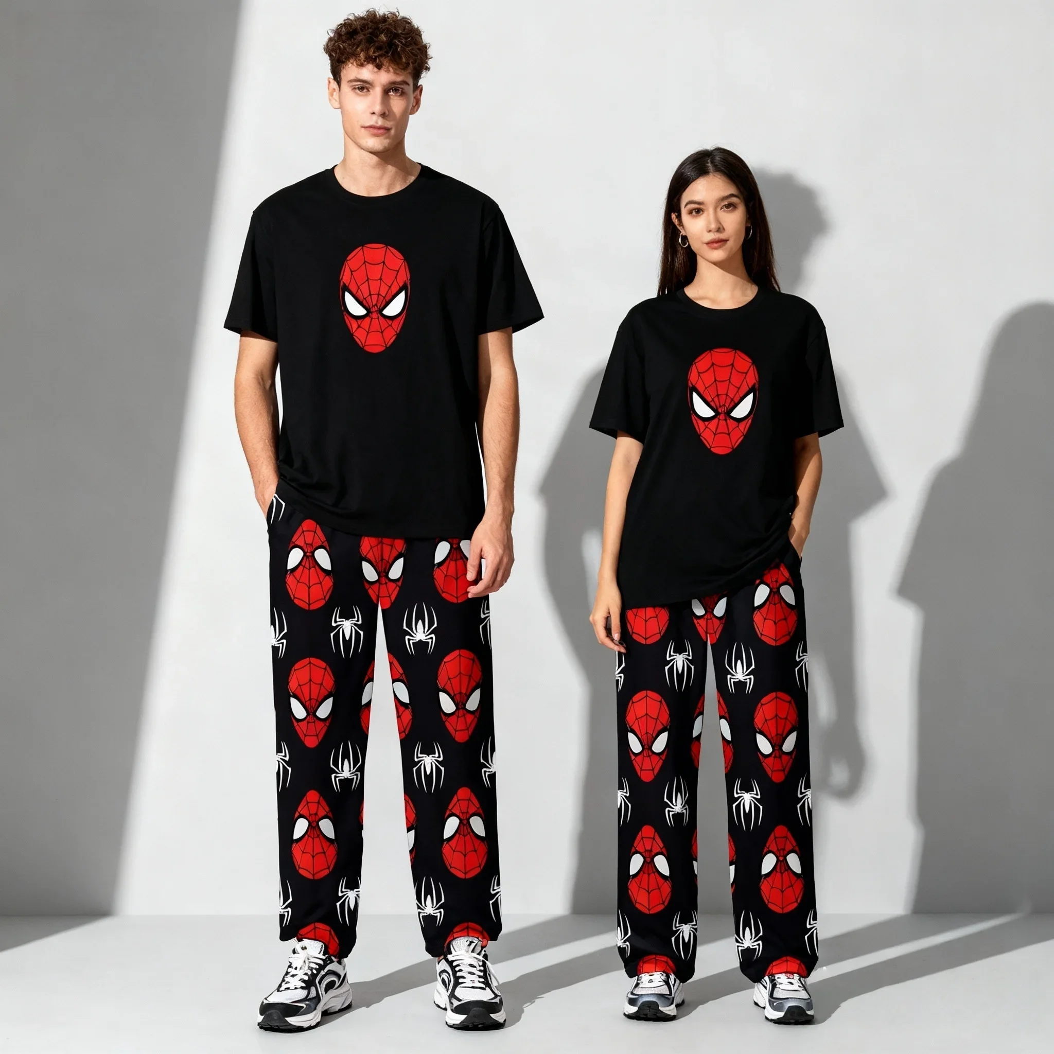 مجموعة سراويل جديدة الأكثر مبيعًا من سلسلة ديزني فيلم هيرو المتفجرة في الشارع كبيرة الحجم للبالغين للربيع والخريف بأكمام قصيرة #6