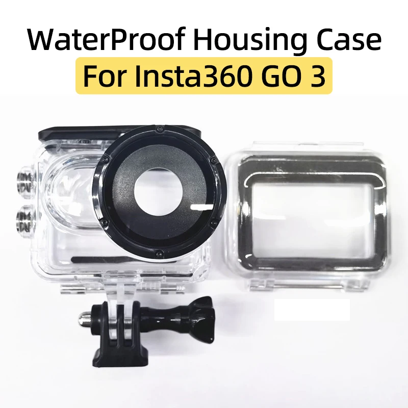 Per Insta360 GO 3 Thumb Sports Camera scatola di ricarica custodia impermeabile custodia protettiva Shell touch screen copertura posteriore accessori