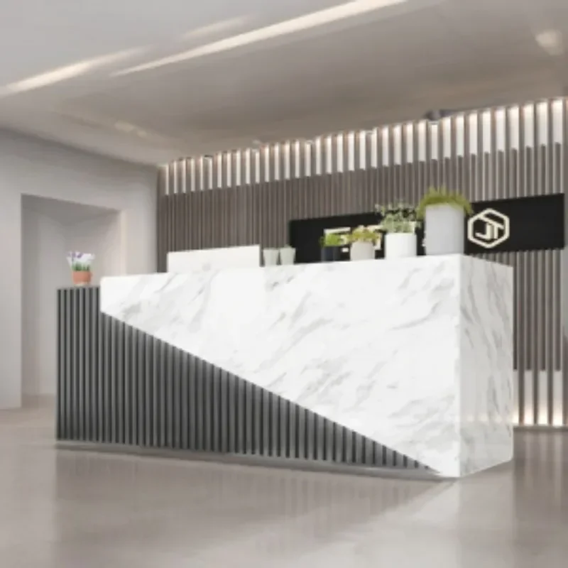 

Receptionist Front Desk Salon Customer Center Beauty Reception Spa Furniture Storage Counter Table Aesthetic Help Restaurant