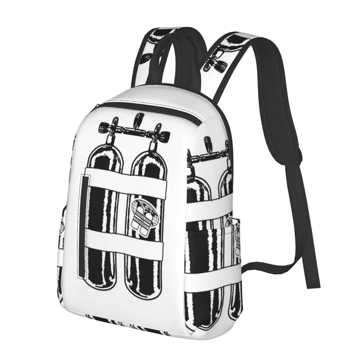 Scuba Diving Dive Diver Sea Snorkeling SportsStudent Backpack School Bag Hiking Travel Daypack for Boys Girls Bookbag Shoulder