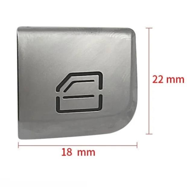 Door Panel Switch Power Window Button Original Dimensions Plastic Construction Silver Finish For Mercedes C W205