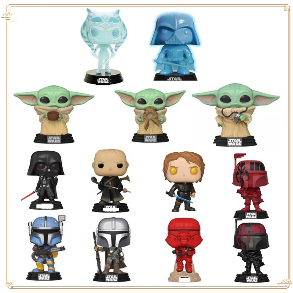 FUNKO POP Star Wars handgefertigte Modellspielzeugpuppe Ahsoka Anakin Skywalker Spielzeug Actionfiguren Sammlung Weihnachten handgefertigte Verzierung