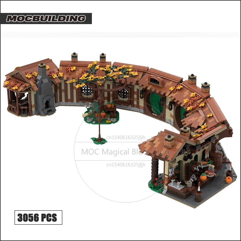 The Green Dragon Inn MOC Building Blocks UCS Rings Movie Scene Technology Bricks DIY Assembly Collection Toys Display Xmas Gifts