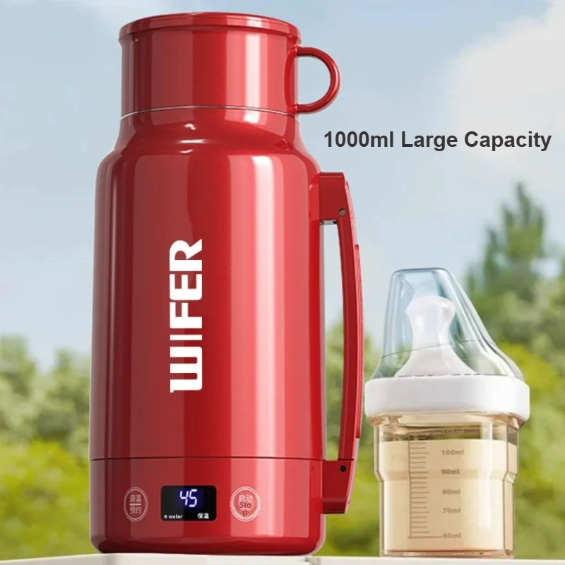 Smart Constant Temperature Electric Kettle LED Digital Display  1L Portable Travel Home Tea Pot Multifunctional Coffee Water Cup