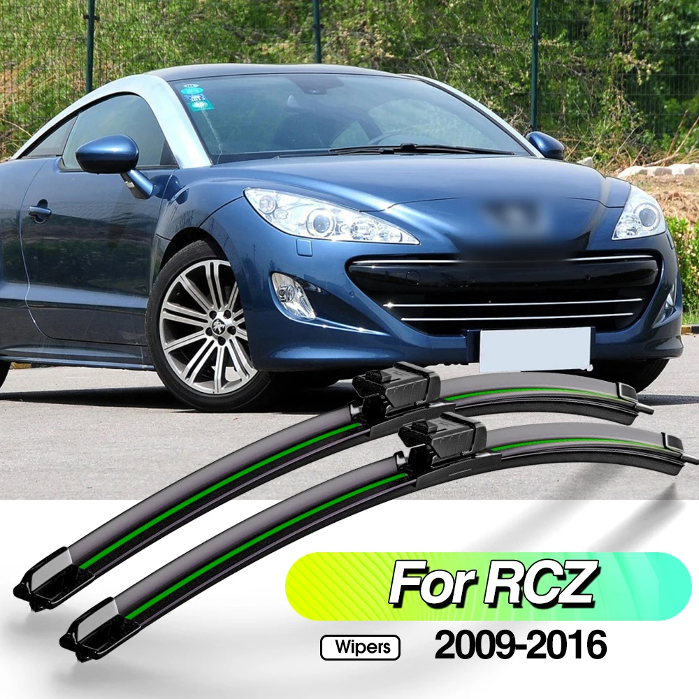 

For Peugeot RCZ 2009-2016 2pcs Front Windshield Wiper Blades Windscreen Window Accessories 2010 2011 2012 2013 2014 2015