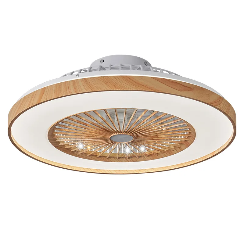 2026 Nieuwe ventilatorplafondlamp, eenvoudig, creatief, met houtnerfkleur, voor keuken, woonkamer, eetkamer, slaapkamer, LED-ventilatorlampen
