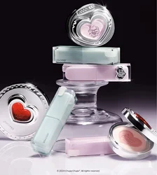 Joocyee Jewel Bead Lollipop Series Heart-shaped Cream Blush Lipstick Multiuse Highlighter Setting Powder Glazed Rouge Makeup