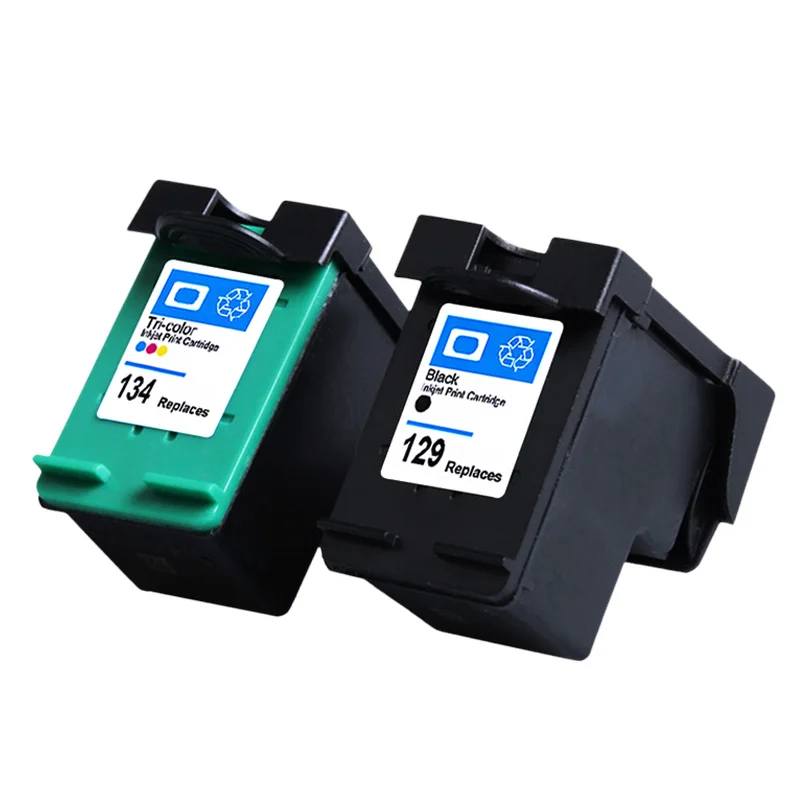 129XL 134XL Deskjet 6943/6983/5943/D4163 8053/8753/2573/D5063 100/6213/h470 Printer Ink Cartridge Replacement for HP 129 134 XL