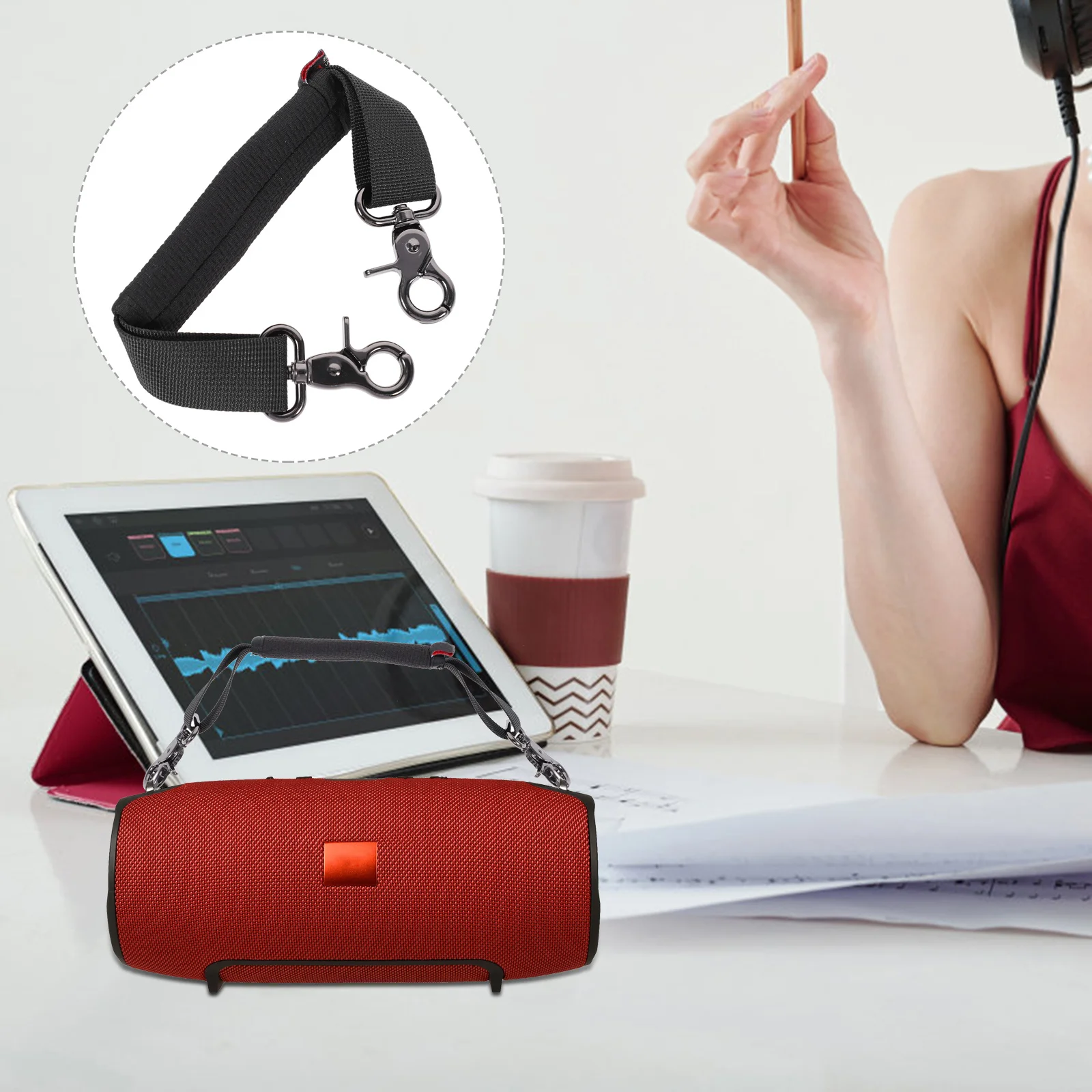 

Durable Speaker Handle Strap for Wireless Speaker Compatible Xtreme 1 2 3 Shock Resistant Portable Travel Strap
