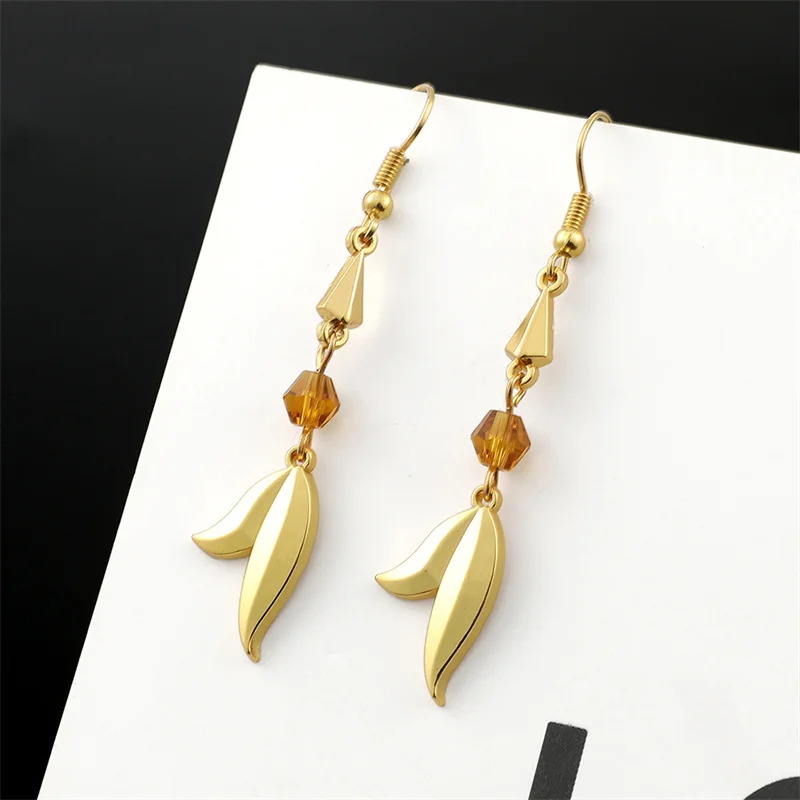 Spiel Genshin Impact Kong Ohrringe Ohrclip Anhänger Schmuck Cosplay Requisite für Frauen Männer Anime Liebhaber Geschenk