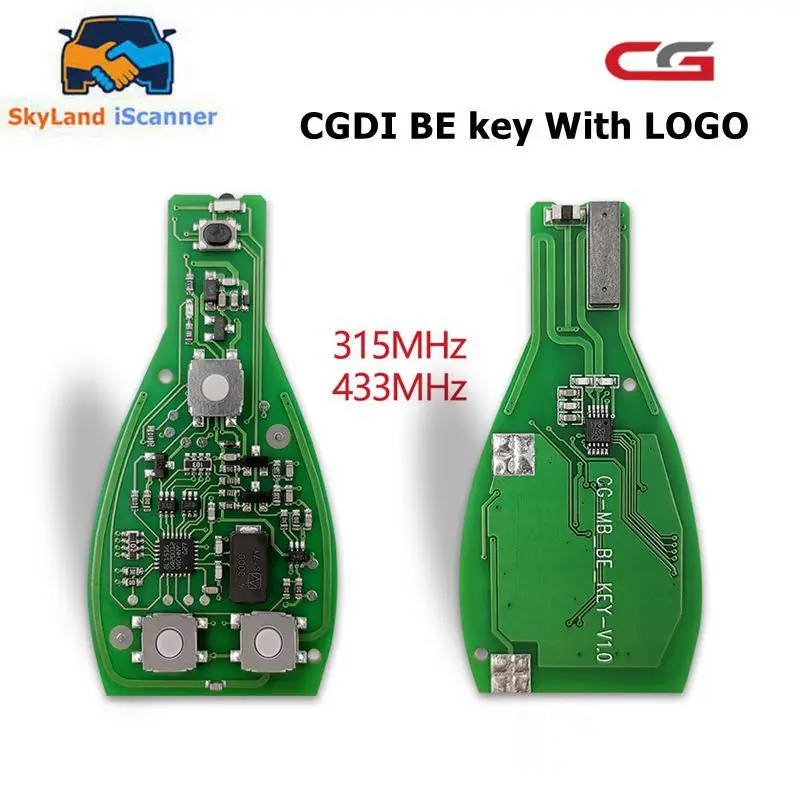 

Original CGDI MB CG BE Key 315MHZ/433MHZ For Benz Work with CGDI MB Programmer For Benz FBS3 & Smart Key Shell With LOGO