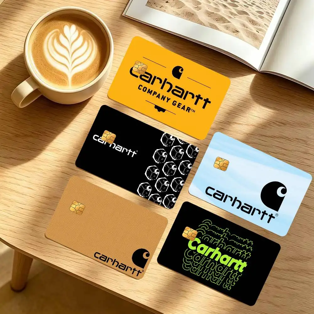 LOGO C-car-har-tt Reflective   Anime Credit Card Skin Stickers For Bank Card Bus Metro Card Sticker Waterproof Women
