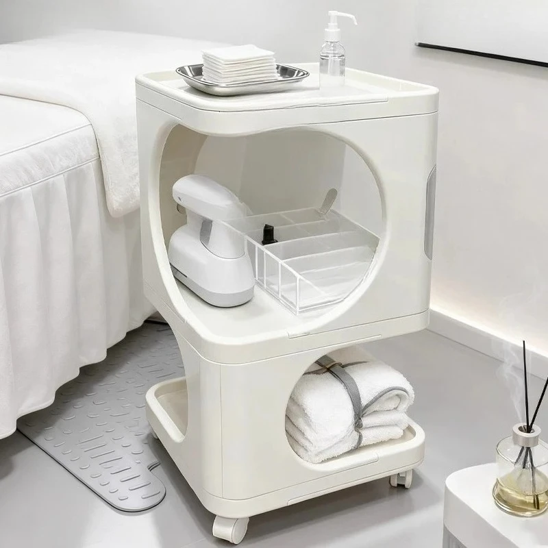 Cart&Portable Multi-Tier Organizer Makeup Nail Tool Trolley for Beauty Spa Clinic,Professional Aesthetic RollingStand