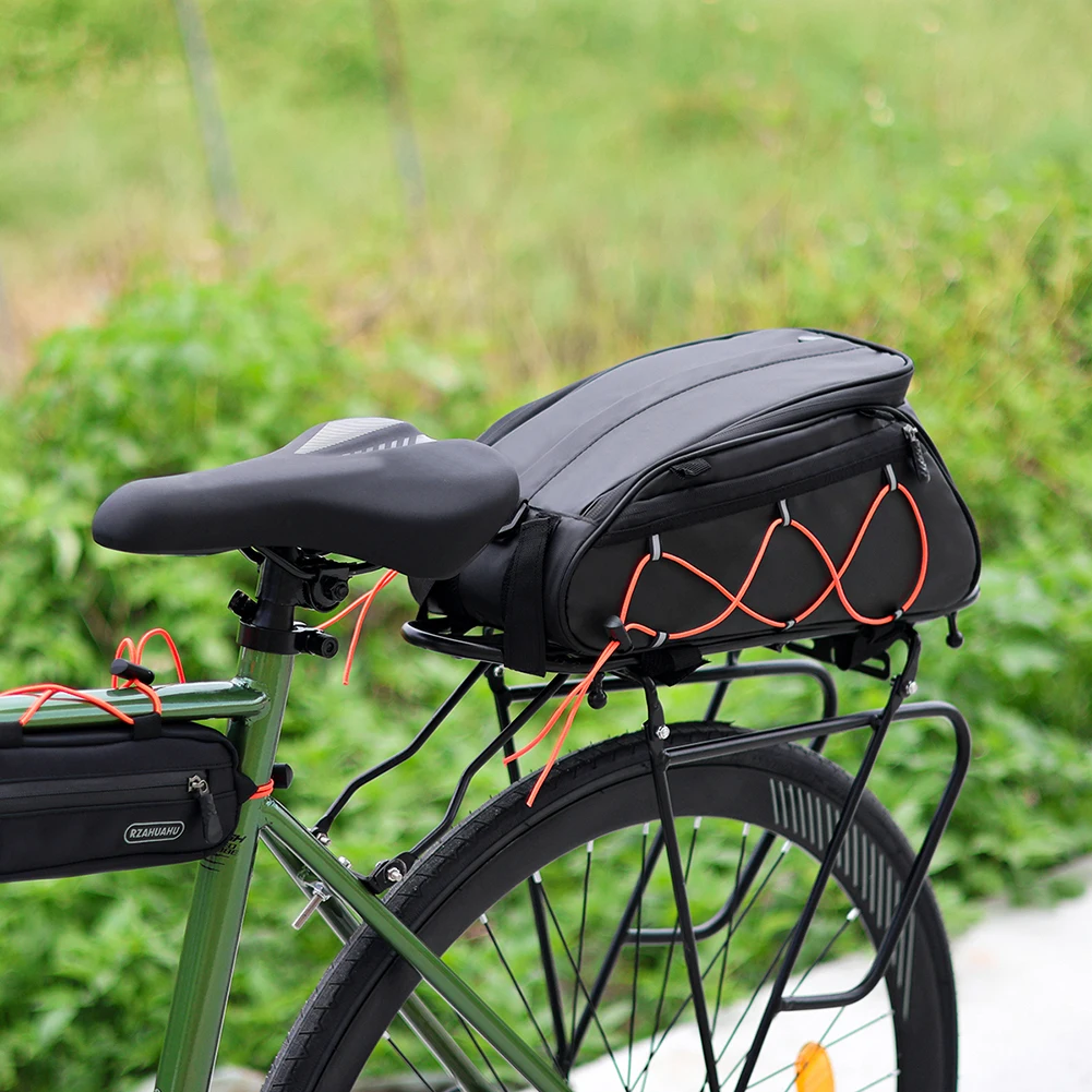 Front Tube Frame Bag Waterproof Bike Pouch Phone Case Large Capacity Cycling Pannier Bag Easy Installation Cycling Equipment