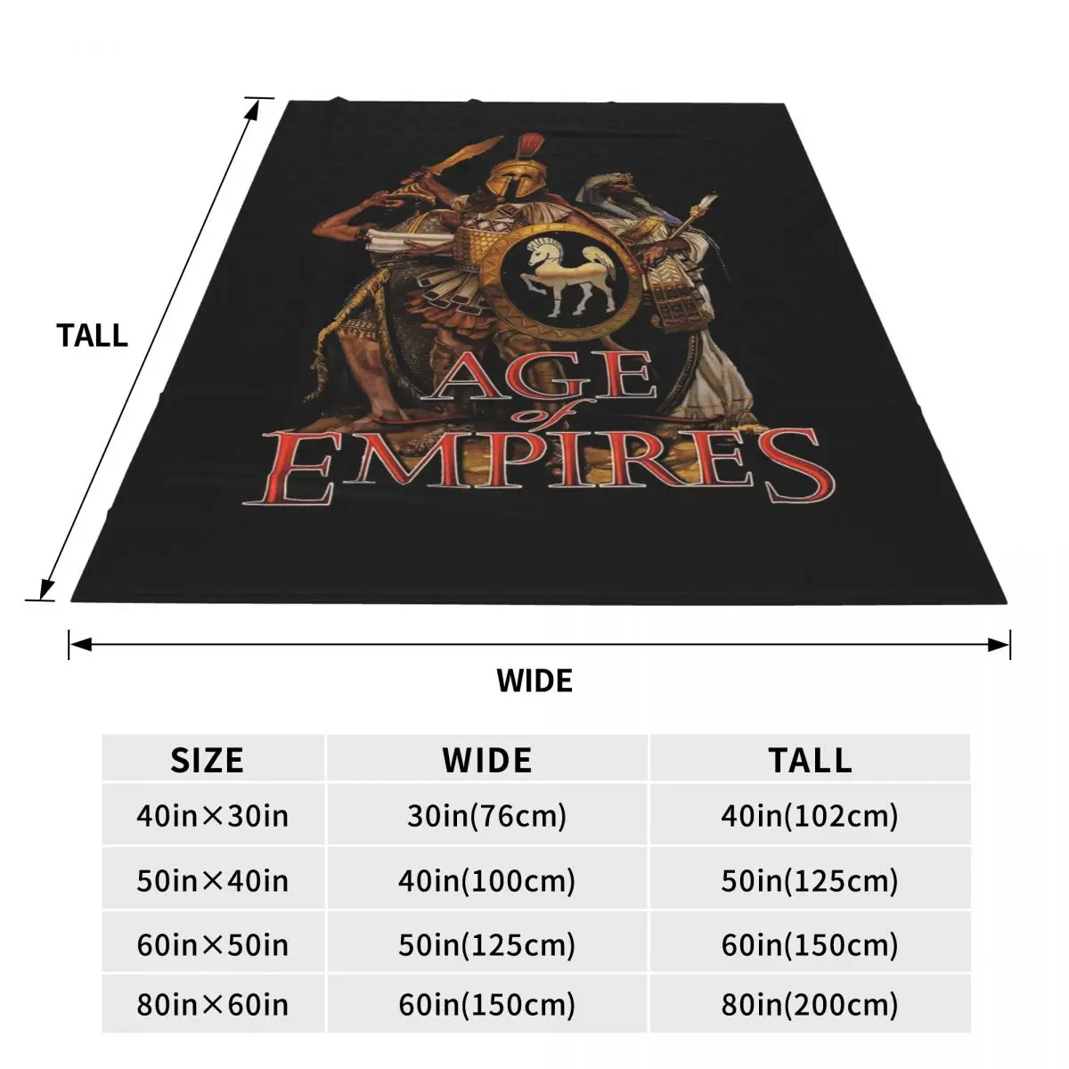 Age Of Empires Strategy Game Gaming Blankets Soft Warm Flannel Throw Blanket Bedspread for Bed Travel Home Sofa
