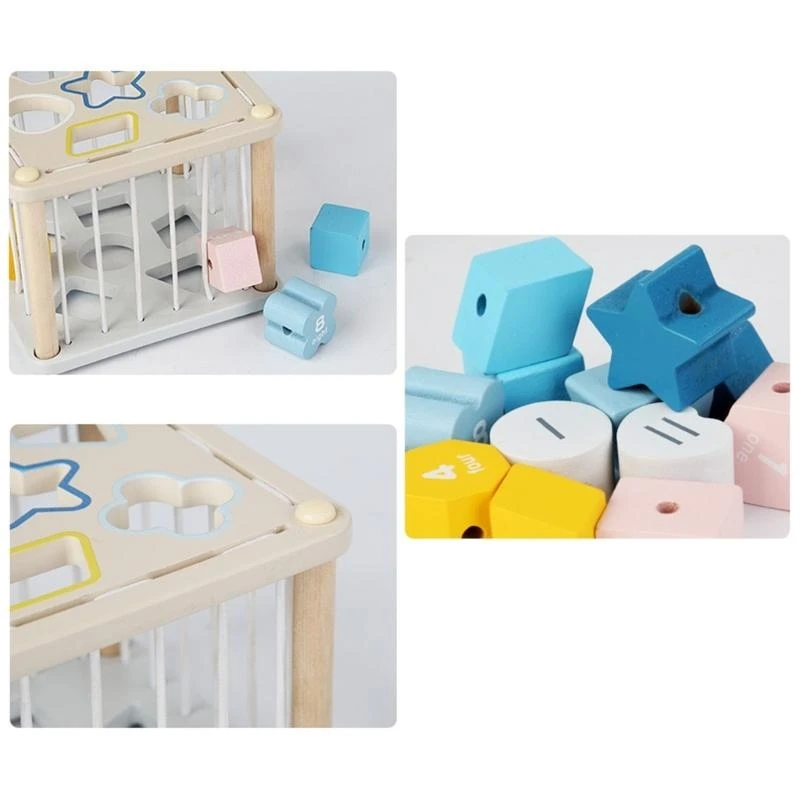 Bloco classificação cores 2 1, quebra-cabeça 3-D, brinquedo para crianças, brinquedo classificador cores