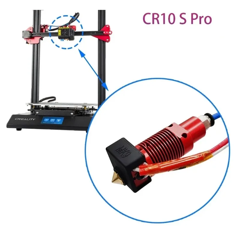 Upgrade CR10S PRO Hotend Plated Wear Resistant Brass 0.4mm Nozzle for Creality CR-10S Pro, CR-10 MAX, CR-10S PRO V2