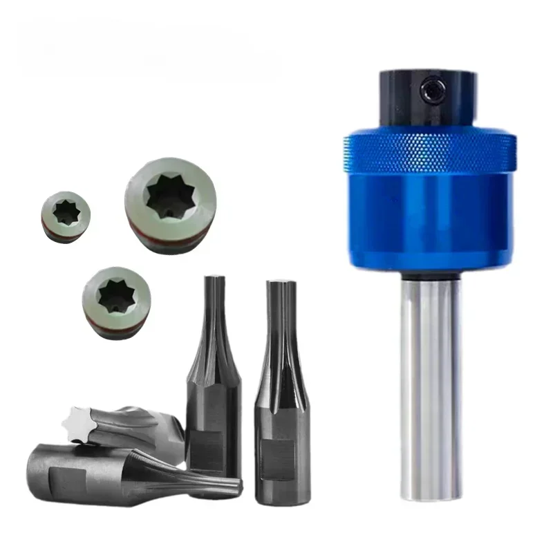 

CNC Torx Screw Rotary Broach Punch Star Spline Bit Punching Tool Cutter Holder T3 T4 T5 T6 T7 T8 T10 T15 T20 T25 T30 T40 T50 T55