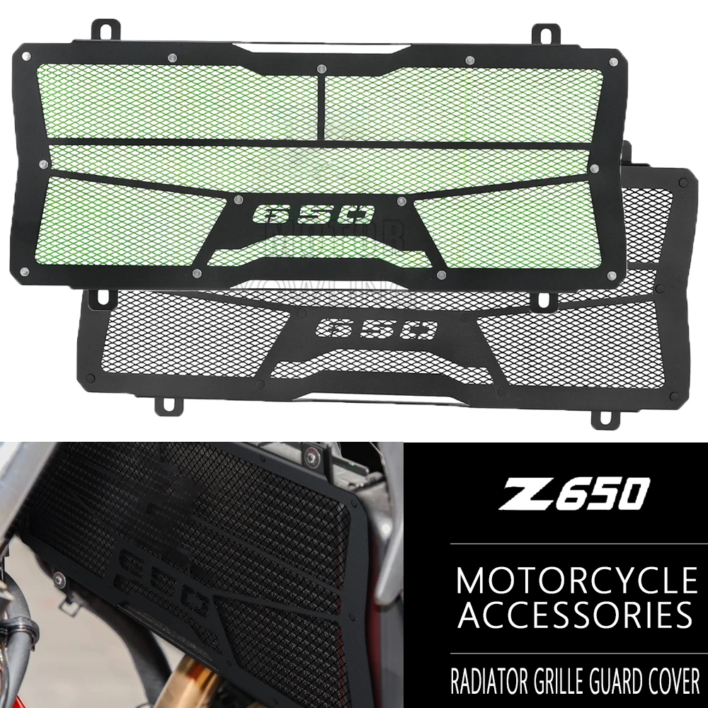 

Z 650 2017- 2022 2023 2024 Motorcycle Radiator Grille Guard Cover Protector For Kawasaki Z650RS Z650 Urban Performance Ninja 650
